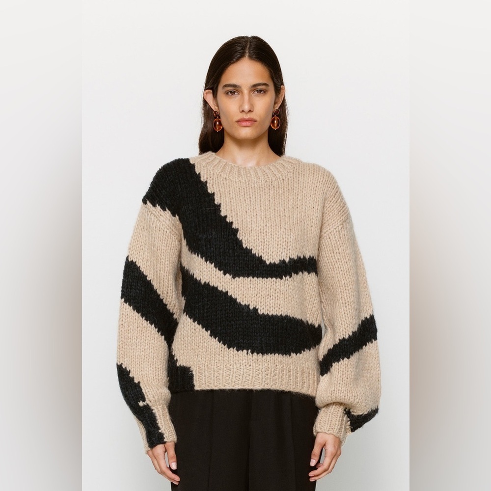 The Wolf Gang Palermo Knit Sweater in Geometric Print
